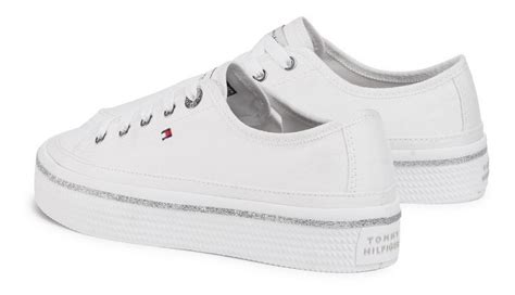 tenis tommy hilfiger mujer blancos plataforma
